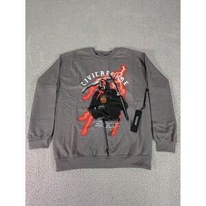 Civil Regime Sweatshirt Mens Medium Reaper V2 Classic‎ Crewneck Graphic New